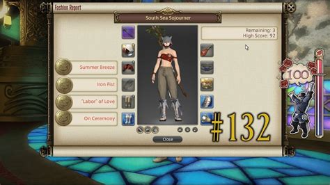 The fashion report feature is available in the gold saucer and offers a unique challenge each and every week. FFXIV: Fashion Report Friday - Week 132 - Theme : South ...