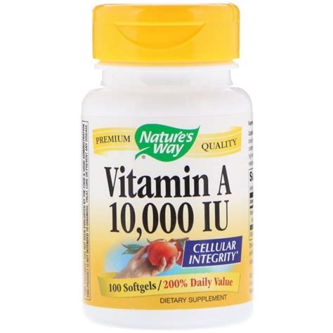 3.7 how does vitamin a deficiency manifest itself? Nature's Way, Vitamin A, 10,000 IU, 100 Softgels | By iHerb