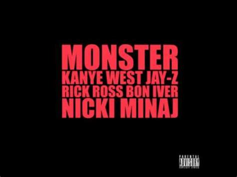 Do hairdresser from milan thats a monsta do monsta giuseppe heel thats a monsta shoe young money is the rasta and the monster crew and i'm all up all. Monster- Nicki Minaj verse lyrics - YouTube