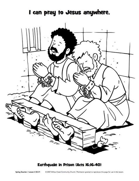 Paul and silas in jail coloring pages. Paul And Silas In Jail Coloring Page - AZ Coloring Pages ...