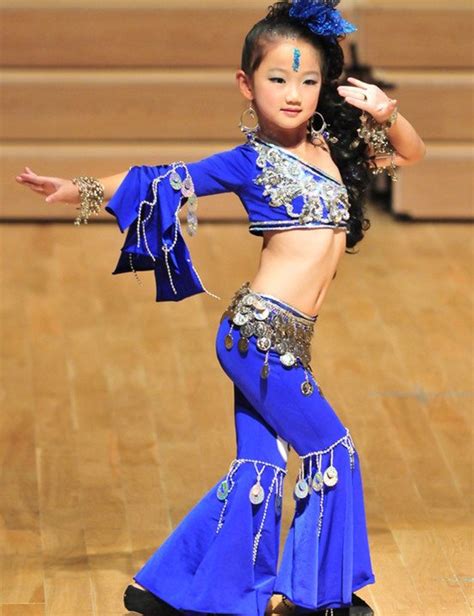 Thank you so much for watching me. Hot Sale Kid Girl Custom size Blue Belly/Indian Dance Suit ...