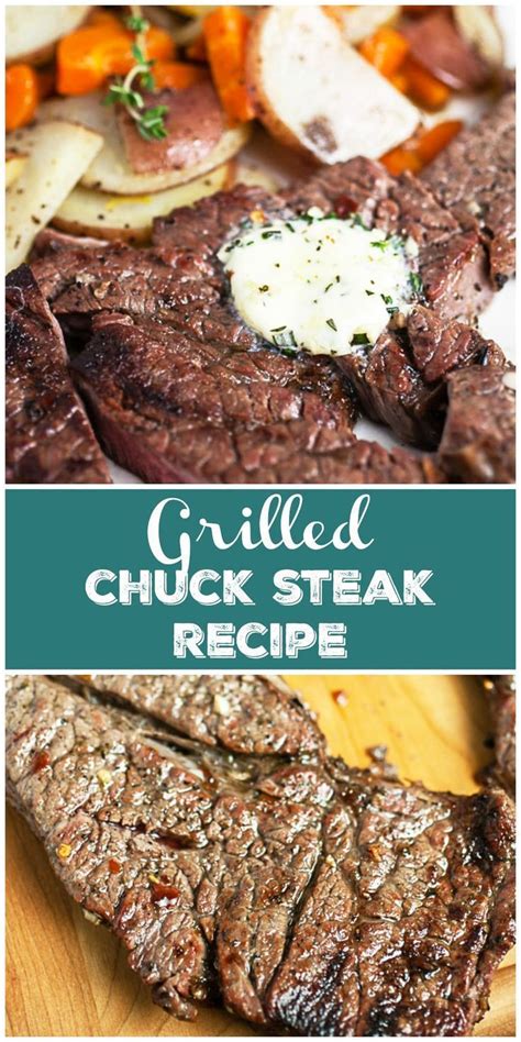 Beef chuck steak w/onions & peppers. Grilled Chuck Steak Recipe #topsteakrecipes This Grilled Chuck Steak Recipe is marinated until ...