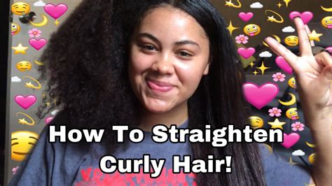 Still, it doesn't feel heavy or stiff, so your strands will still be soft and touchable. HOW TO STRAIGHTEN CURLY HAIR!! - YouTube