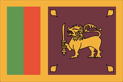 Its main motive is yellow lion on a red field holding a sword as a symbol of power. Finest Quality Nylon Sri Lanka Flag - New England Flag and ...