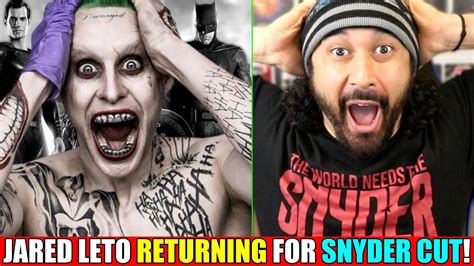 Hbo max and warnermedia released the snyder cut's first full trailer on sunday, and it's full of there's even a first look at jared leto's joker in the film, a new inclusion that was teased by snyder. JARED LETO RETURNING AS JOKER FOR SNYDER CUT! - YouTube