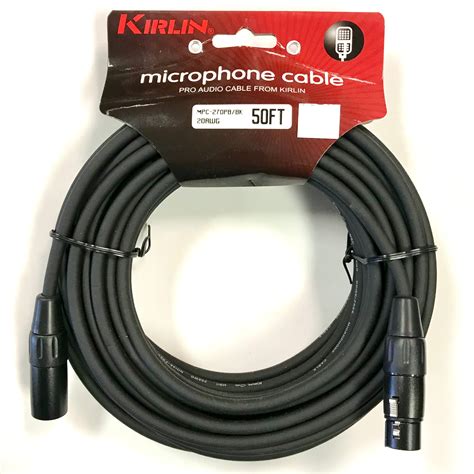 The ultimate guide to audio cables for home recording. Kirlin Microphone Cable, 20-Gauge, XLR(M) - XLR(F)