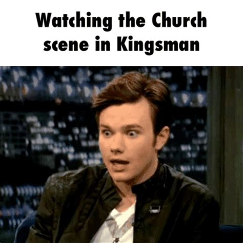 #kingsman #kingsman the secret service #church scene #colin firth #galahad #taggingmygifs. Trending | Tumblr