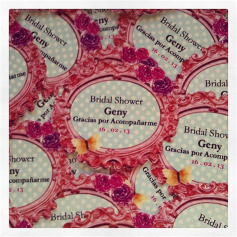 Etiquetas personalizadas para bodas, celebraciones, eventos. Bridal Shower stikers | Gracias por acompañarme, Bridal y ...