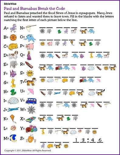 Paul visits thessalonica, berea and athens Paul and Barnabas Break the Code | bible puzzles/quiz/word ...