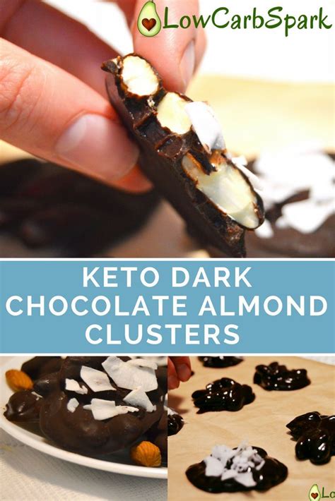 Looking to satisfy your chocolate craving, but you don't want to kill your calorie count? Keto Dark Chocolate Almond Clusters | Recipe | Low carb chocolate, Dark chocolate recipes, Dark ...