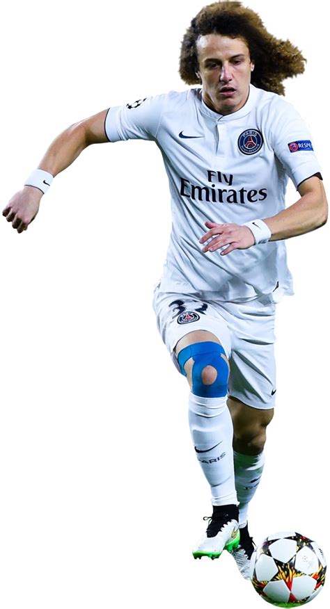 Luiz debuteerde in 2010 in het braziliaans voetbalelftal. David Luiz render | FootyRenders.com