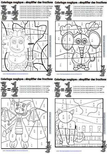 Savesave controle fractions 6eme for later. Coloriages magiques de fractions | Fractions, Coloriage ...