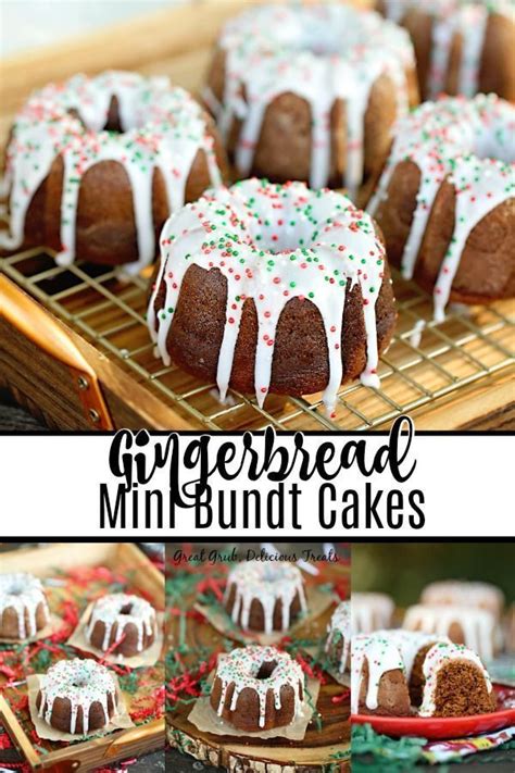 Just remember to adjust your baking time. Gingerbread Mini Bundt Cakes are delicious individual ...