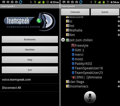 Users typically use headphones with a microphone. L'application TeamSpeak vient d'arriver sous Android ...