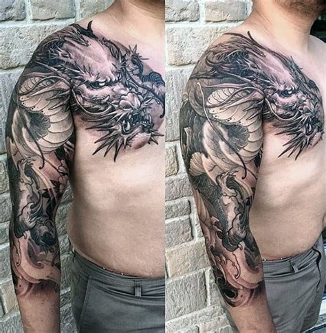 Well if you have a cool half sleeve tattoo on your arm, why would someone wear full sleeve shirt? 30 Dragon Half Sleeve Tattoos For Men - Fire-Spewing ...