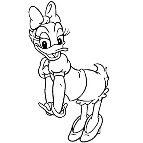 Minnie and daisy going shopping. Free printable Daisy coloring pages