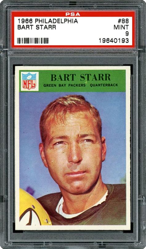 Keywords player name set name acc#. Auction Prices Realized Football Cards 1966 PHILADELPHIA Bart Starr Summary