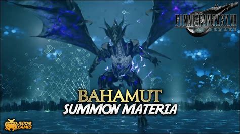The world has fallen u. FF7 Remake - Bahamut Summon Materia - YouTube