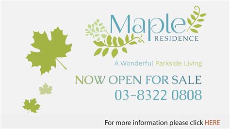 Maple residence is a neighbourhood of landed homes in the laman view integrated township of cyberjaya. Maple Residence, Cyberjaya - Double Storey Terrace Homes ...