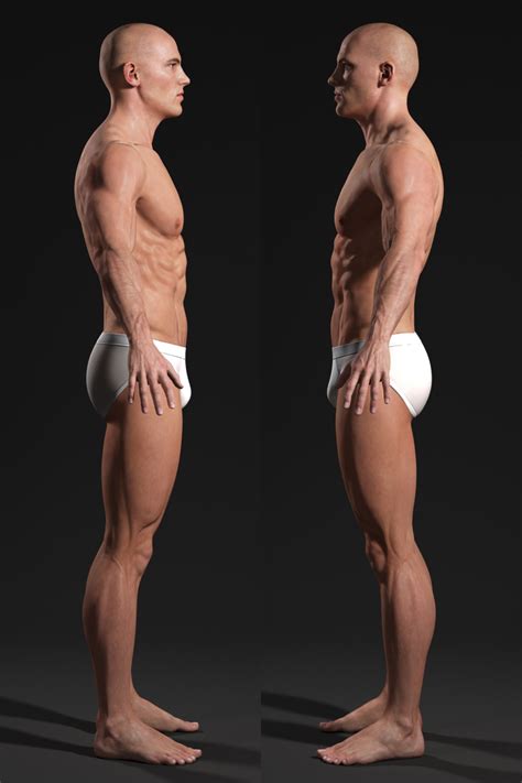 Draw woman body side view. Male Body - Anatomy Study | Andor Kollar - Character Artist