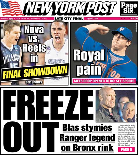 4,314,673 likes · 347,538 talking about this. Covers for April 4, 2016 | New York Post