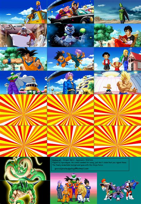 Transformation , goku can perform the spirit bomb as a super saiyan 4. Game Boy Advance - Dragon Ball Z: Supersonic Warriors - Endings - The Spriters Resource