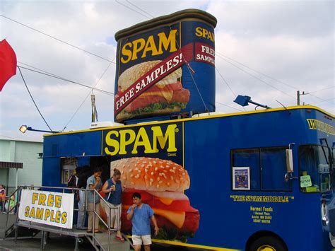 Spam is a term so ubiquitous that everyone in the internet world takes it for granted, yet it is one of the first ever examples of an internet meme. The Spam-mobile | Free Samples! This picture has been put ...
