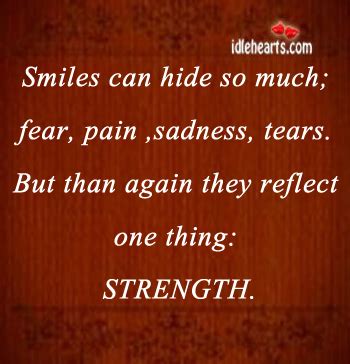 Below, you will find a wide range of quotes that show the true feelings and emotions of someone when they fake a smile. A Smile Can Hide So Much Quotes. QuotesGram