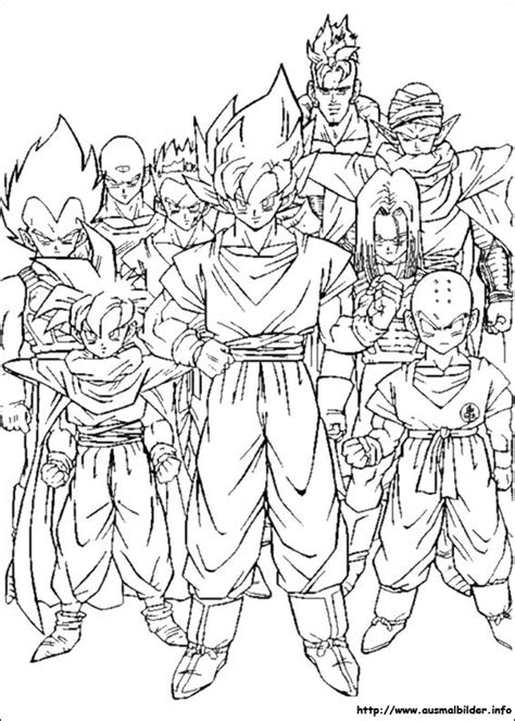 The manga portion of the series debuted in weekly shōnen jump in october 4, 1988 and lasted until 1995. Dragon Ball Z malvorlagen