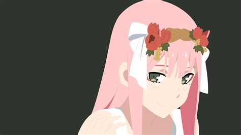 Choose from our handpicked custom iphone wallpaper collection. Darling In The FranXX Flowers On Pink Hair Zero Two With ...