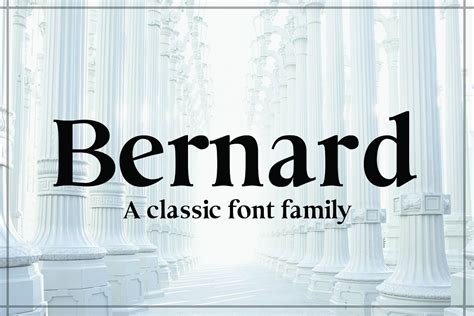 I'm not one of those people that think that serifs mean something is old our outdated. BERNARD, A Classic Typeface | Classic fonts, Modern serif ...