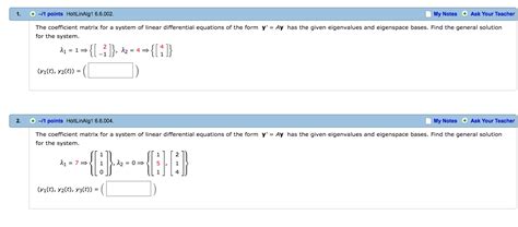 In order to do that, you need to create a coefficient matrix. Solved: The Coefficient Matrix For A System Of Linear Diff ...