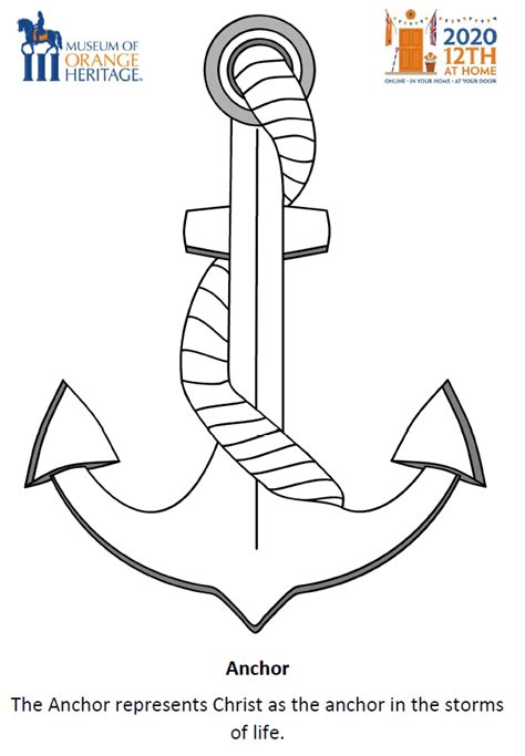 Add an id attribute to the anchor element to give a name to the section of the page. Colouring Pages: Ship's Anchor