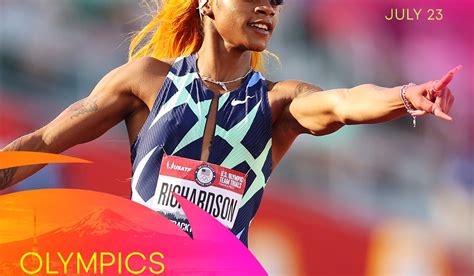 She's currently the fastest woman in america, and on her way to the tokyo olympics this summer to win the gold for our country. Sha'Carri