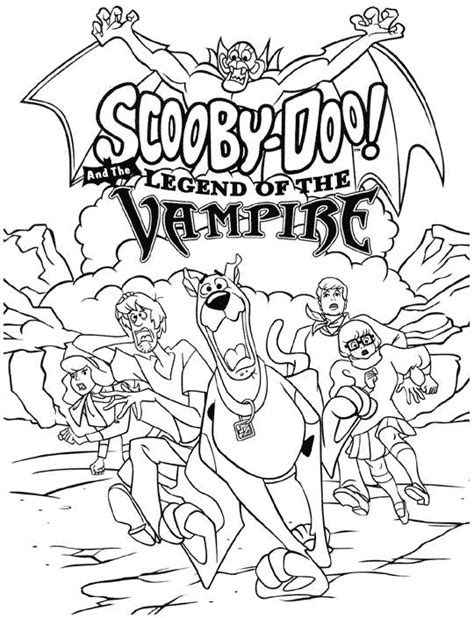 Best printable scooby doo coloring pages free 2500 printable. scooby doo vampire coloring pages | Coloring Pages