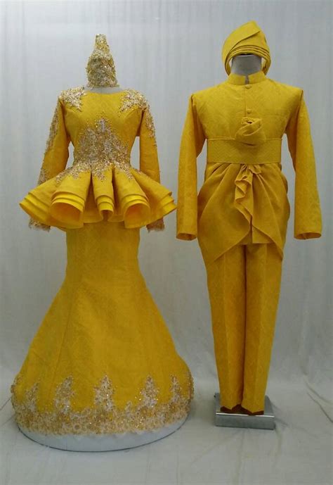 Sewa baju pengantin murah kl. Baju Pengantin Murah: Songket Kuning Raja