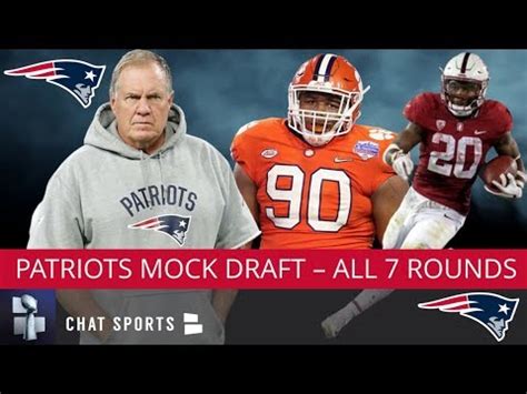 Nfl free agency kicks off this week and the detroit lions will be an active player in the open market. NFL Mock Draft: New England Patriots Full 7-Round 2019 ...