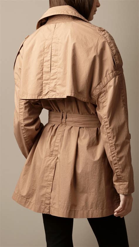 Burberry Oversize Dropped Shoulder Trench Coat in Brown | Lyst
