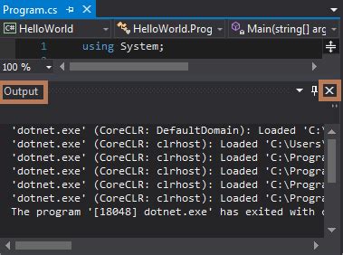 I am writing a console application and i would like to put a press any key. message once the program is done executing. Use Visual Studio to create your first C# console app ...