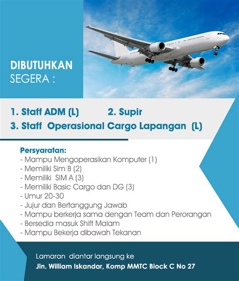 Informasi loker terbaru di kota medan. Lowongan Kerja Medan di Perusahaan dibidang Cargo di Medan ...