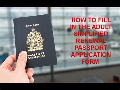 It is available in pdf format which can also be filled offline and saved. How to Fill In The Simplified Renewal Passport Application ...