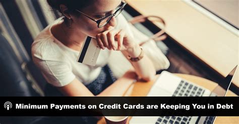 Exactly how long it takes to pay off a credit card with minimum payments depends on your balance, minimum payment amounts and the card's interest rate. Minimum Payments on Credit Cards are Keeping You in Debt