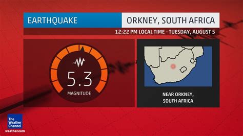 Also if you did not feel the quake although you were in the area, please report it! South Africa Earthquake: One Dead, 17 Injured at Gold Mine ...