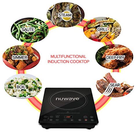 Induction burners transfer energy from electromagnetic coils into metal pans. NuWave Precision Induction Cooktop Pro Chef Commercial ...