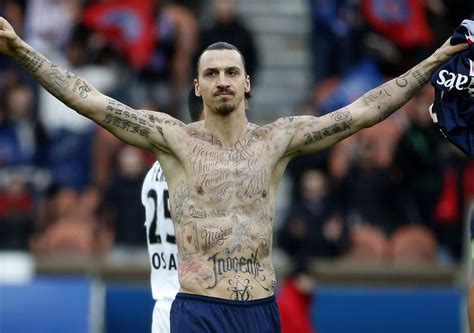 Zlatan ibrahimovic and all his tattoos was the first mega signing of jose mourinho's man united reign. 10 of the remarkable tattoos of famous footballers -Sportszion