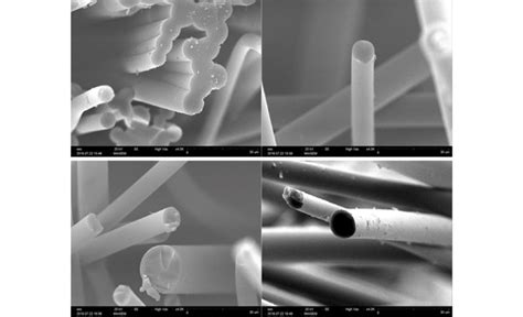 SEM images of fabricated SiC fibers from oxi-stabilized PCS at 160 o C. | Download Scientific ...