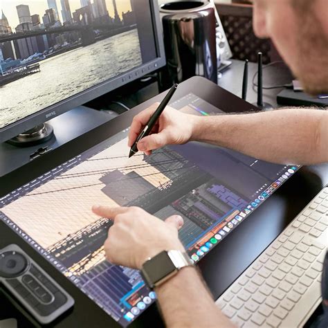 Huge bright and beautiful screen, draws like butter. Wacom Cintiq Pro 24 Creative Pen and Touch Display ...