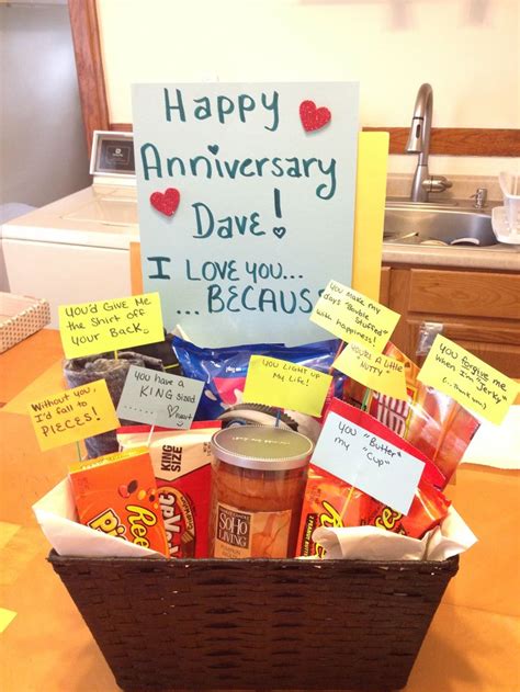 Diy 1 month anniversary gifts for boyfriend. 1 year anniversary gifts for him ideas