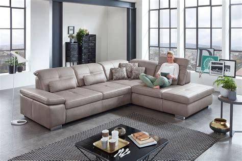 Our leather specialists can repair that kind of damage too. Polinova Artus-L Ledersofa in Grau | Möbel Letz - Ihr ...