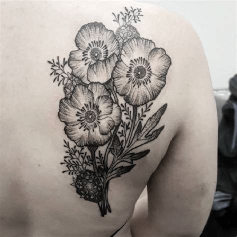 Gentil coquelicot mesdames, gentil coquelicot nouveau pour illustrer la comptine gentil coquelicot le dessin nous montre un bouquet de coquelicots. Tatouage coquelicot : le pavot sauvage - TattooMe - Le ...